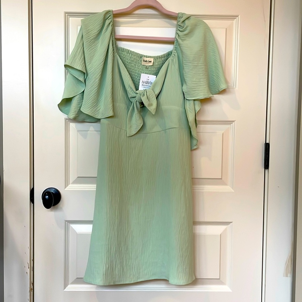 Peach Love Mint Green Boutique Dress